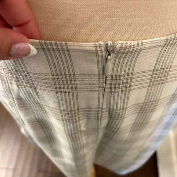 Y2K - Clueless Plaid Skirt - Neutral - 90s/2000s- SZ 7 - Picture 4 of 6